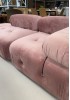 Mario Bellini Modular Sofa Replica Pink velvet 2-seater
